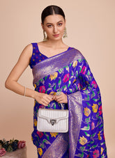 Blue Colour Premium Party Wear Saree